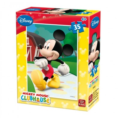 King-Puzzle-5166-D Mini Puzzle - Mickey Mouse Club House