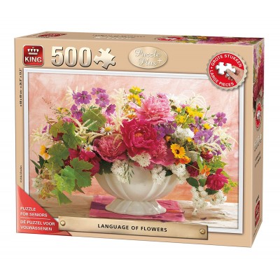 Puzzle King-Puzzle-55879 XXL Teile - Language of Flowers