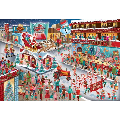 Cobble Hill Die Parade des Weihnachtsmanns 2000 Teile Puzzle Cobble-Hill-49020