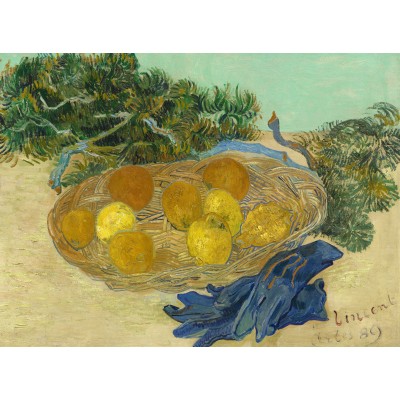 Grafika Vincent Van Gogh - Still Life of Oranges and Lemons with Blue Gloves, 1889 2000 Teile Puzzle Grafika-F-30417