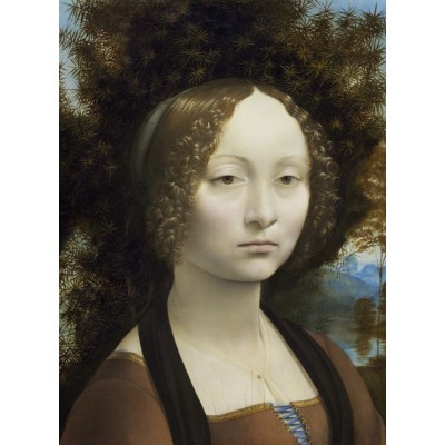 Grafika Leonard de Vinci: Ginevra de' Benci, 1474-1476 2000 Teile Puzzle Grafika-F-30433