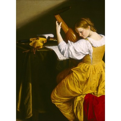 Grafika Orazio Gentileschi: The Lute Player, 1612/1620 2000 Teile Puzzle Grafika-F-30489