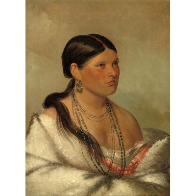 Grafika George Catlin: The Female Eagle - Shawano, 1830 2000 Teile Puzzle Grafika-F-30626