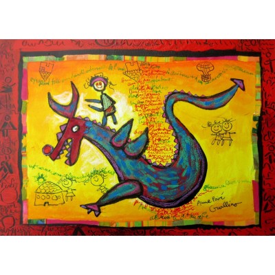 Grafika Anne Poiré & Patrick Guallino - Dragon Talisman 300 Teile Puzzle Grafika-F-32595