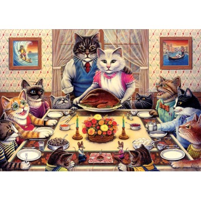 Art Puzzle Cat Family 260 Teile Puzzle Art-Puzzle-5025