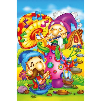 Art Puzzle Wooden Puzzle - Singing Elves 16 Teile Puzzle Art-Puzzle-5854