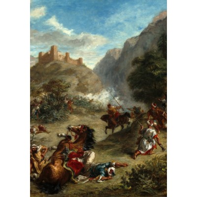 Grafika Kids Eugène Delacroix: Arabs Skirmishing in the Mountains, 1863 12 Teile Puzzle Grafika-F-31167