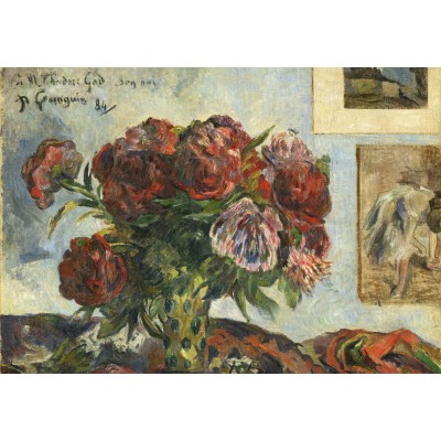 Grafika Kids Paul Gauguin: Still Life with Peonies, 1884 12 Teile Puzzle Grafika-F-31185