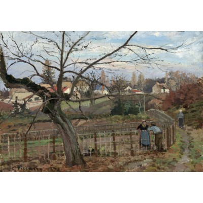 Grafika Kids Camille Pissarro: The Fence, 1872 12 Teile Puzzle Grafika-F-31248