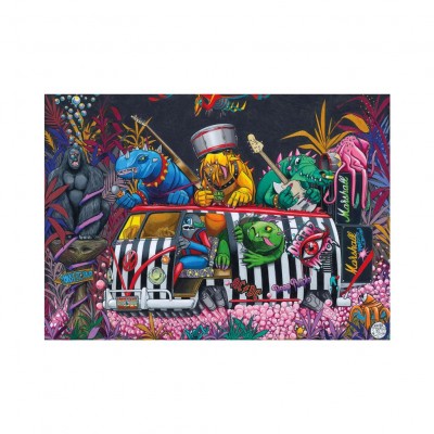 Dino Monster Car 1000 Teile Puzzle Dino-53308