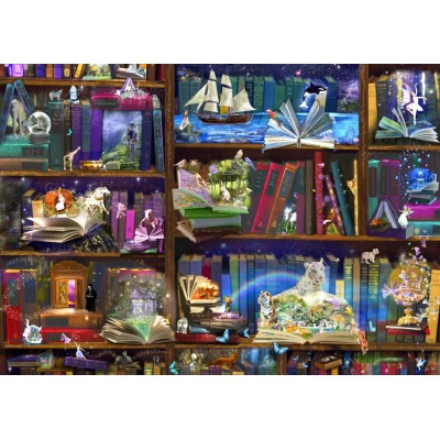 Image of Bluebird Puzzle Library Adventures in Reading 3000 Teile Puzzle Bluebird-Puzzle-70199