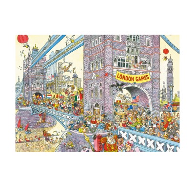 Jumbo WASGIJ RETRO MYSTERY 8 - Die Letzte Hürde! 1000 Teile Puzzle JUMBO-01852