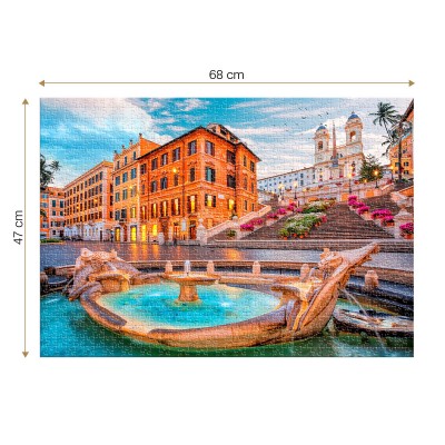 Roovi Piazza di Spagna, Rome, Italy 1000 Teile Puzzle Roovi-79947