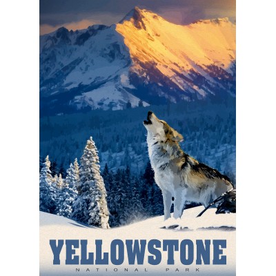 Image of Alipson Puzzle Yellowstone Wolf 500 Teile Puzzle Alipson-Puzzle-50008