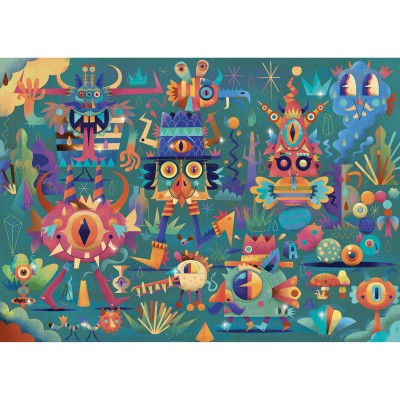 Djeco XXL Teile - The Festival of Monsters 50 Teile Puzzle Djeco-07020
