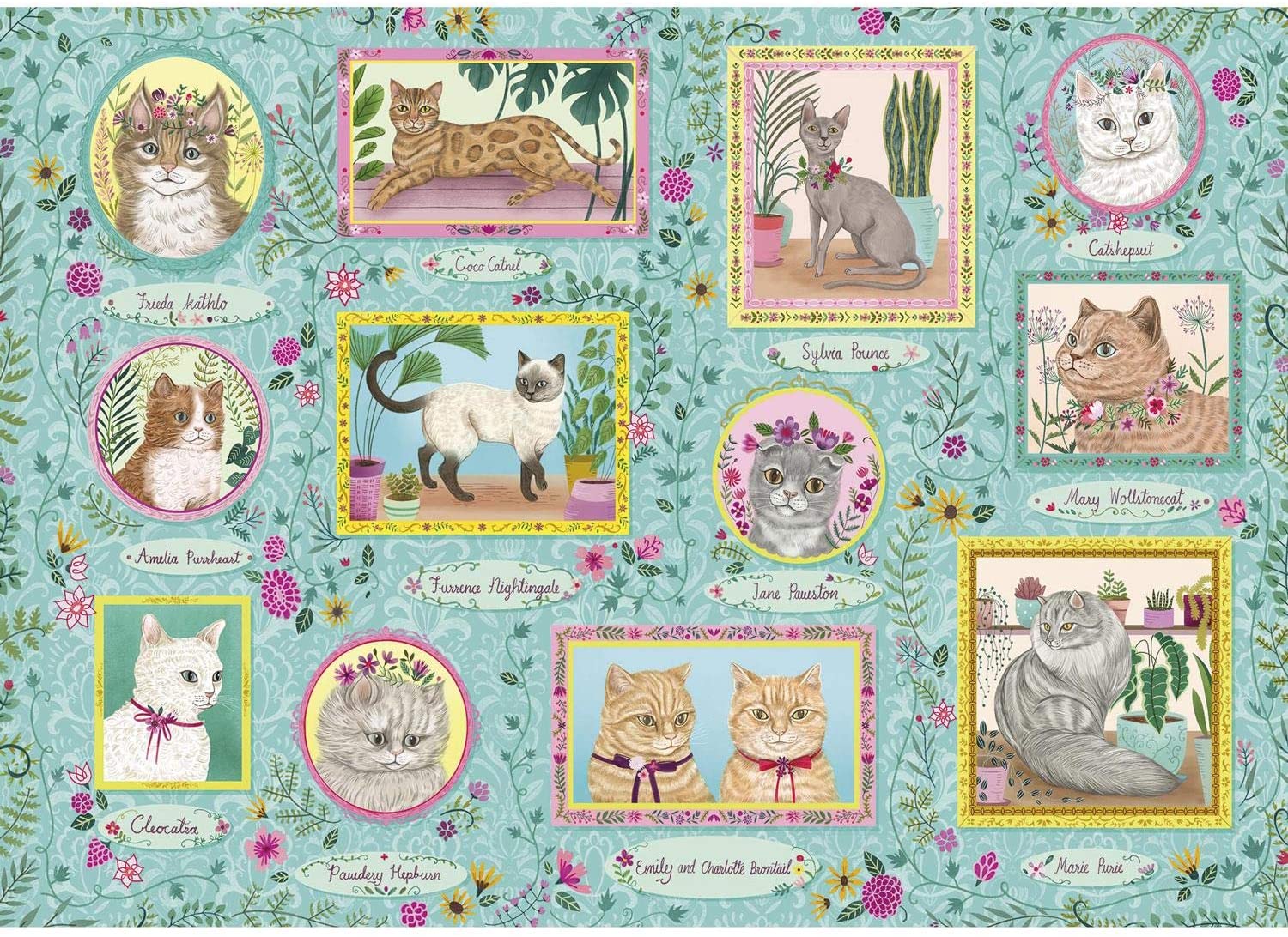 Gibsons Famous Felines 1000 Teile Puzzle Gibsons-G6603