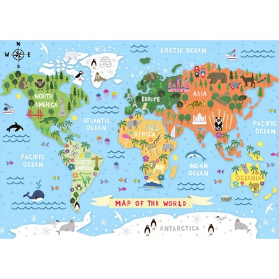 Gibsons XXL Teile - It's a Big World 24 Teile Puzzle Gibsons-G1051