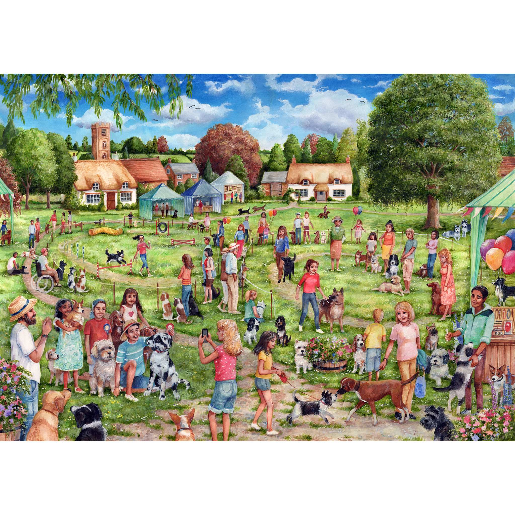 Gibsons The Village Dog Show 1000 Teile Puzzle Gibsons-G6348