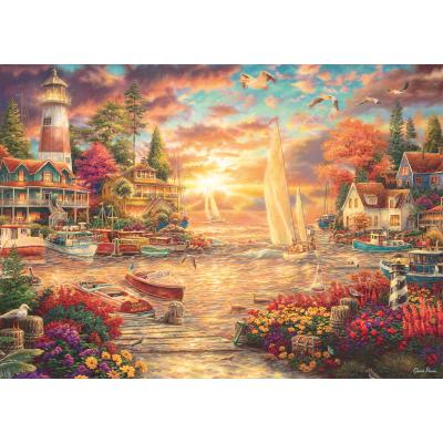 Image of Schmidt Spiele Chuck Pinson - Morgen auf dem See 1000 Teile Puzzle Schmidt-Spiele-58554