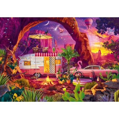 Image of Schmidt Spiele Jeff Haynie - Camping in der Wüste 1000 Teile Puzzle Schmidt-Spiele-58574