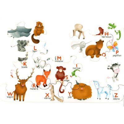 Puzzle Michèle Wilson Das Tieralphabet 12 Teile Puzzle Puzzle-Michele-Wilson-K306-12