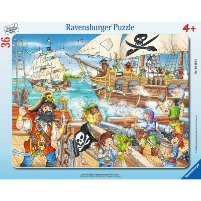 Ravensburger Rahmenpuzzle - Angriff der Piraten 36 Teile Puzzle Ravensburger-06165