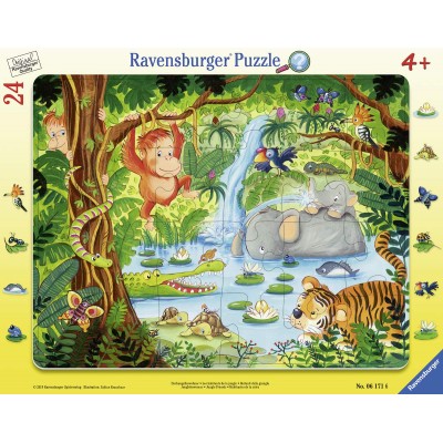Ravensburger Rahmenpuzzle - Dschungelbewohner 24 Teile Puzzle Ravensburger-06171