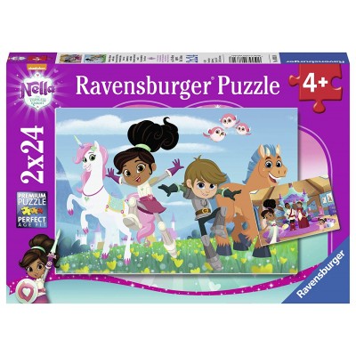 Ravensburger 2 Puzzles - Nella The Princess Knight 24 Teile Puzzle Ravensburger-07831