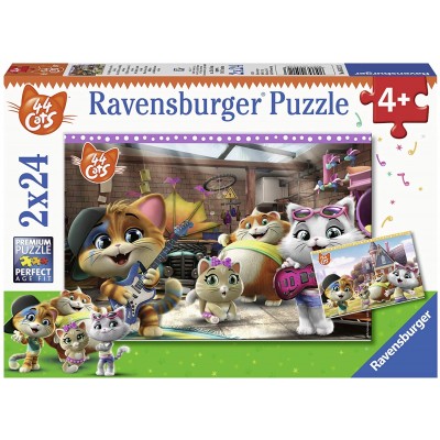 Ravensburger 2 Puzzles - 44 Cats 24 Teile Puzzle Ravensburger-05012