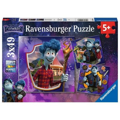 Image of Ravensburger 3 Puzzles - Disney Pixar - Onward 49 Teile Puzzle Ravensburger-05091