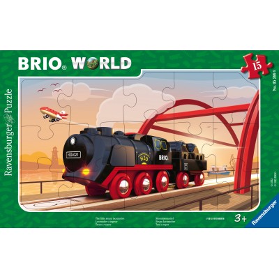 Ravensburger Rahmenpuzzle - Lokomotive "Brio" 15 Teile Puzzle Ravensburger-05599