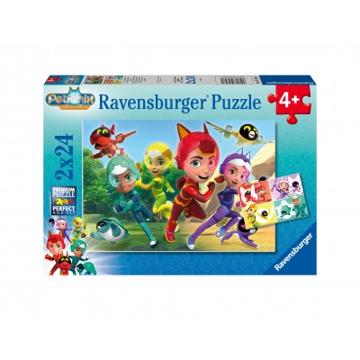Ravensburger 2 Puzzles - Verteidiger - Petronix 24 Teile Puzzle Ravensburger-05726
