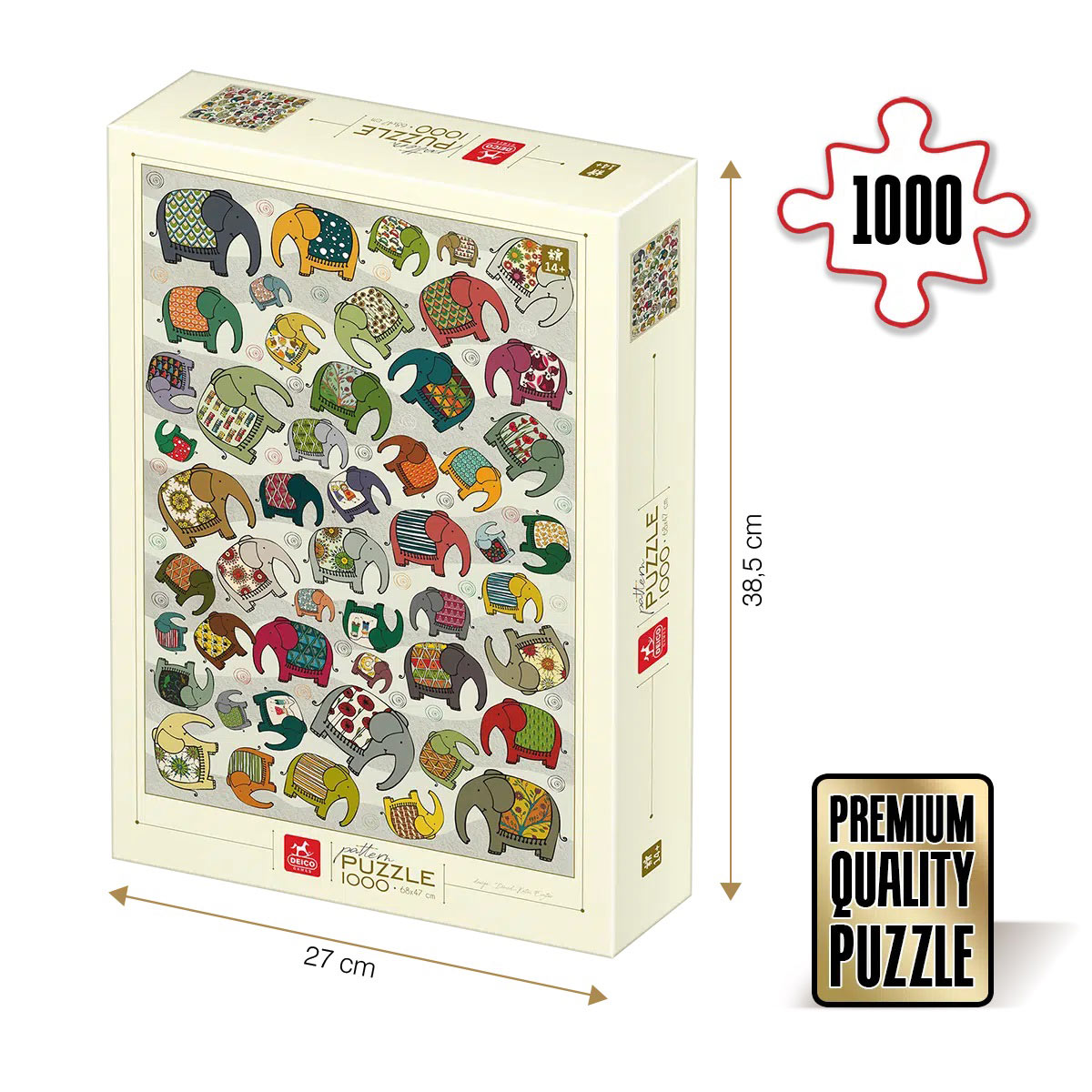 DToys Elephants 1000 Teile Puzzle Dtoys-75437