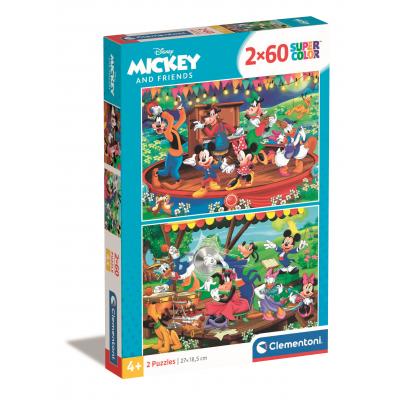 Clementoni 2 Puzzles - Mickey and Friends - 2x60 Teile 60 Teile Puzzle Clementoni-21620