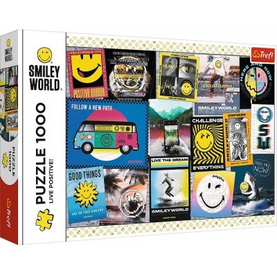 Trefl Smiley World - Live Positive! 1000 Teile Puzzle Trefl-10729