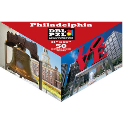 Pigment & Hue, INC Beidseitiges Puzzle - Philadelphia 50 Teile Puzzle Pigment-and-Hue-DBLPHL-00817