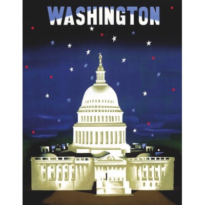 Puzzle New-York-Puzzle-AA1702 The Capitol - American Airlines Poster Mini
