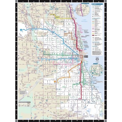 Puzzle New-York-Puzzle-SW110 XXL Teile - Chicago Transit Map