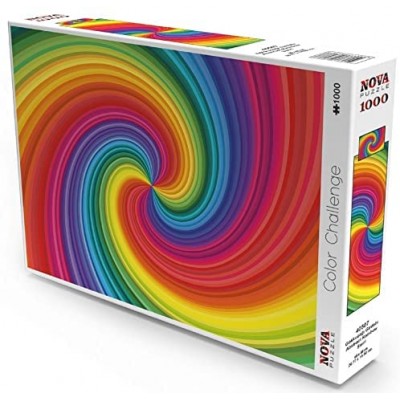 Puzzle Nova-Puzzle-40507 Regenbogen-Strudel-Spirale