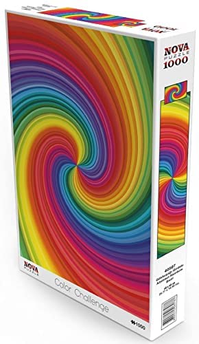 Puzzle Nova-Puzzle-40507 Regenbogen-Strudel-Spirale