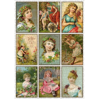 Puzzle Nova-Puzzle-41035 Vintage Collage