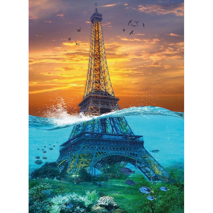 Puzzle Nova-Puzzle-41077 Surrealer Eiffelturm