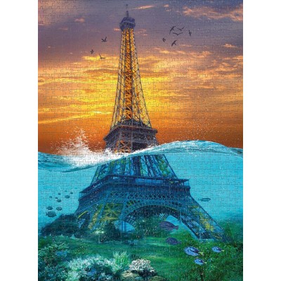 Puzzle Nova-Puzzle-41077 Surrealer Eiffelturm
