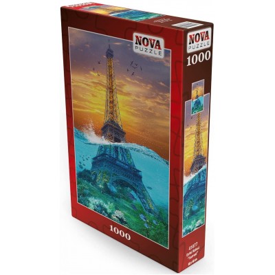 Puzzle Nova-Puzzle-41077 Surrealer Eiffelturm