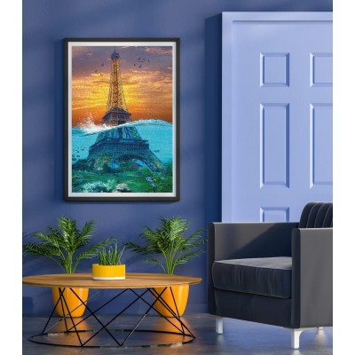 Puzzle Nova-Puzzle-41077 Surrealer Eiffelturm