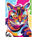Puzzle  Nova-Puzzle-41128 Colorful Cat