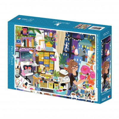 Puzzle Pieces-Peace-F-00170 Mein Lieblingsplatz ist im Kunstatelier