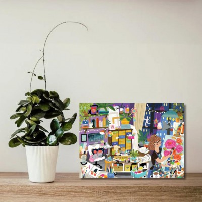 Puzzle Pieces-Peace-F-00170 Mein Lieblingsplatz ist im Kunstatelier