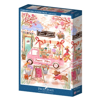 Puzzle Pieces-Peace-F-00210 Forever Flora, Blumenwagen