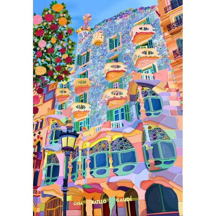 Puzzle  Pieces-Peace-F-00229 Wunderschönes Barcelona